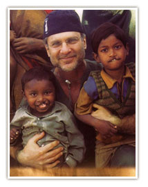 Dr. Hobar with LEAP Children